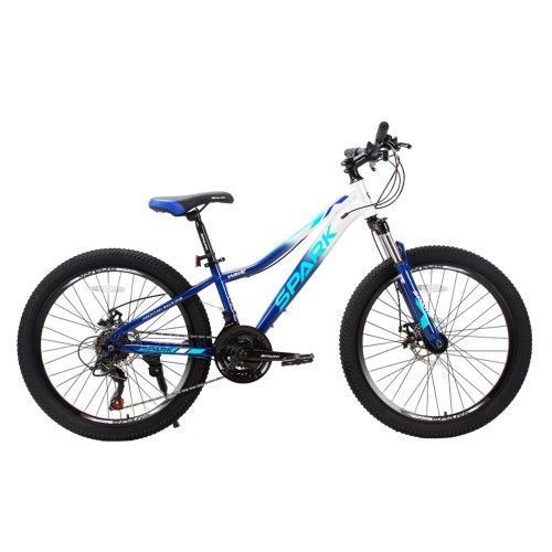Велосипед SPARK WAVE JR. (колеса - 24", сталева рама - 12") темно-синій із сірим 000224698 фото