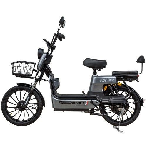 Велосипед з електромотором SPARK RIDER 14" 48V/500W/20Ah Сірий 000227050 фото